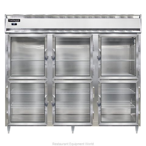 Continental Refrigerator DL3RE-SA-GD-HD Refrigerator, Reach-In