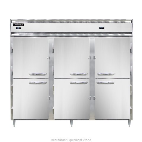 Continental Refrigerator DL3RFFE-SS-PT-HD Refrigerator Freezer, Pass-Thru