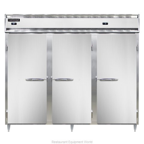 Continental Refrigerator DL3RRFES-SA Refrigerator Freezer, Reach-In