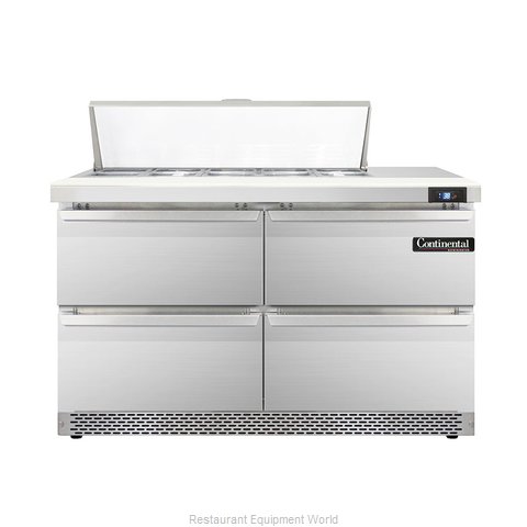 Continental Refrigerator DL48-10-FB-D Refrigerated Counter, Sandwich / Salad Top