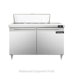 Continental Refrigerator DL48-10 Refrigerated Counter, Sandwich / Salad Top