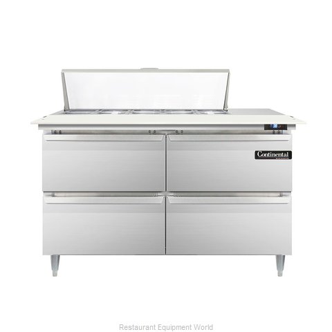 Continental Refrigerator DL48-10C-D Refrigerated Counter, Sandwich / Salad Top