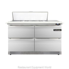 Continental Refrigerator DL48-10C-FB-D Refrigerated Counter, Sandwich / Salad To