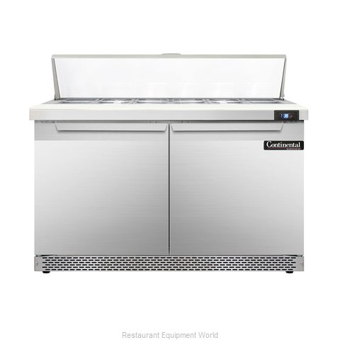 Continental Refrigerator DL48-12-FB Refrigerated Counter, Sandwich / Salad Top