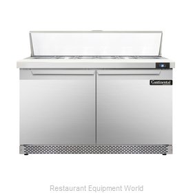Continental Refrigerator DL48-12-FB Refrigerated Counter, Sandwich / Salad Top
