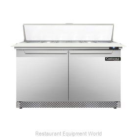 Continental Refrigerator DL48-12C-FB Refrigerated Counter, Sandwich / Salad Top