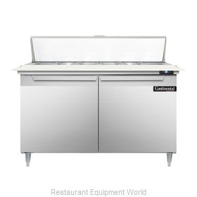 Continental Refrigerator DL48-12C Refrigerated Counter, Sandwich / Salad Top