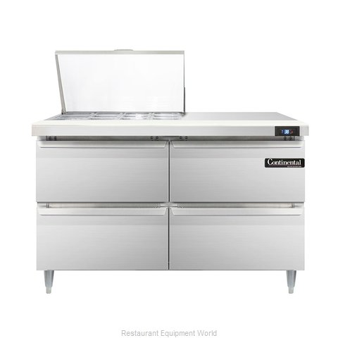 Continental Refrigerator DL48-12M-D Refrigerated Counter, Mega Top Sandwich / Sa