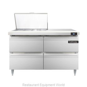 Continental Refrigerator DL48-12M-D Refrigerated Counter, Mega Top Sandwich / Sa