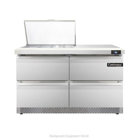 Continental Refrigerator DL48-12M-FB-D Refrigerated Counter, Mega Top Sandwich /