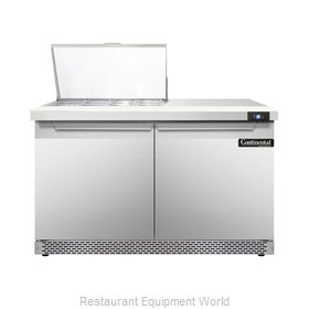 Continental Refrigerator DL48-12M-FB Refrigerated Counter, Mega Top Sandwich / S