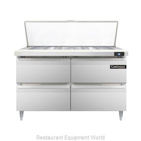 Continental Refrigerator DL48-18M-D Refrigerated Counter, Mega Top Sandwich / Sa