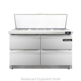 Continental Refrigerator DL48-18M-FB-D Refrigerated Counter, Mega Top Sandwich /