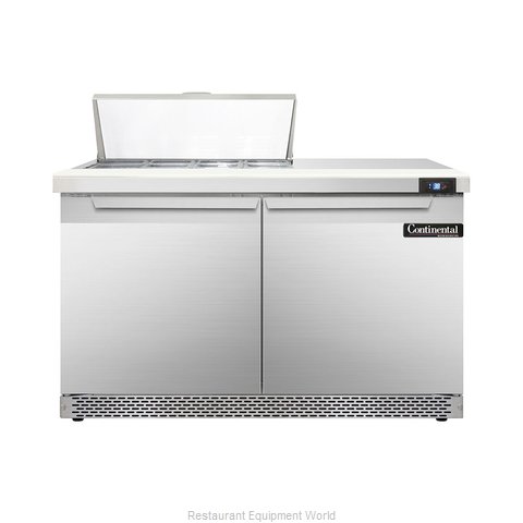 Continental Refrigerator DL48-8-FB Refrigerated Counter, Sandwich / Salad Top