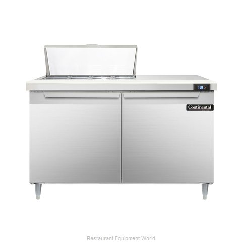 Continental Refrigerator DL48-8 Refrigerated Counter, Sandwich / Salad Top