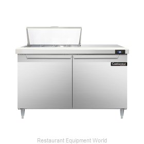 Continental Refrigerator DL48-8 Refrigerated Counter, Sandwich / Salad Top
