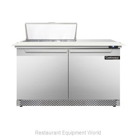 Continental Refrigerator DL48-8C-FB Refrigerated Counter, Sandwich / Salad Top