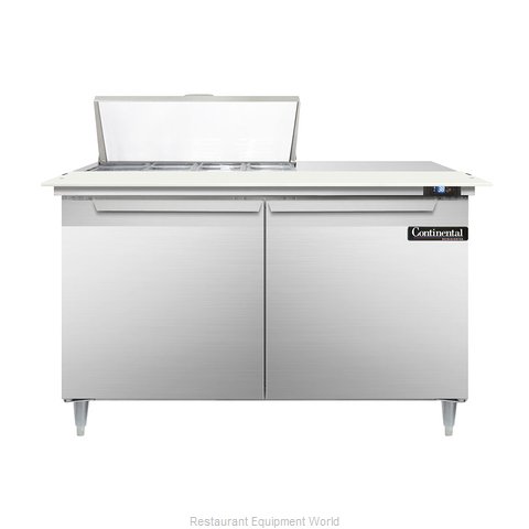 Continental Refrigerator DL48-8C Refrigerated Counter, Sandwich / Salad Top