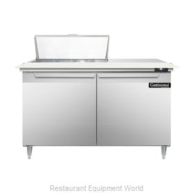 Continental Refrigerator DL48-8C Refrigerated Counter, Sandwich / Salad Top