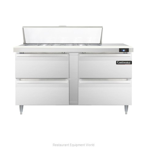 Continental Refrigerator DL60-12-D Refrigerated Counter, Sandwich / Salad Top