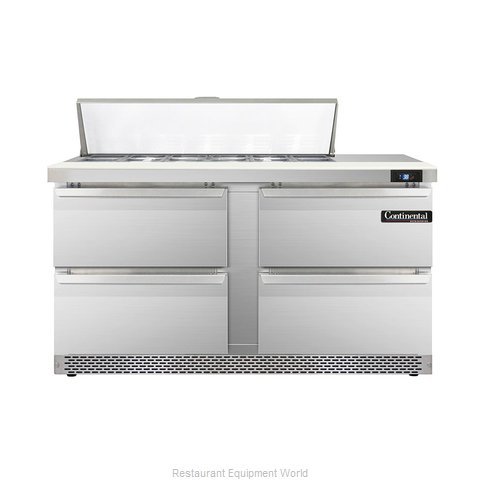 Continental Refrigerator DL60-12-FB-D Refrigerated Counter, Sandwich / Salad Top