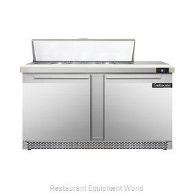 Continental Refrigerator DL60-12-FB Refrigerated Counter, Sandwich / Salad Top