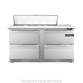 Continental Refrigerator DL60-12C-FB-D Refrigerated Counter, Sandwich / Salad To