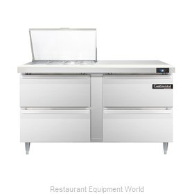Continental Refrigerator DL60-12M-D Refrigerated Counter, Mega Top Sandwich / Sa