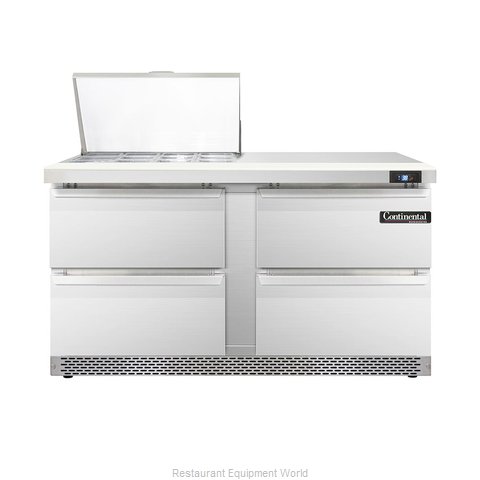 Continental Refrigerator DL60-12M-FB-D Refrigerated Counter, Mega Top Sandwich /