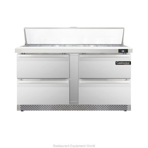 Continental Refrigerator DL60-16-FB-D Refrigerated Counter, Sandwich / Salad Top