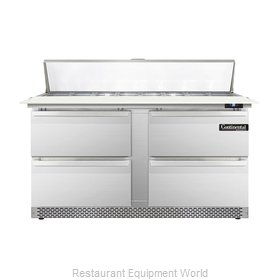 Continental Refrigerator DL60-16C-FB-D Refrigerated Counter, Sandwich / Salad To