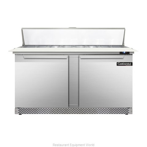 Continental Refrigerator DL60-16C-FB Refrigerated Counter, Sandwich / Salad Top
