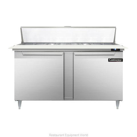 Continental Refrigerator DL60-16C Refrigerated Counter, Sandwich / Salad Top