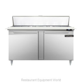 Continental Refrigerator DL60-16C Refrigerated Counter, Sandwich / Salad Top