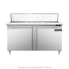Continental Refrigerator DL60-16C Refrigerated Counter, Sandwich / Salad Top