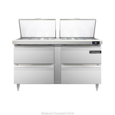 Continental Refrigerator DL60-24M-D Refrigerated Counter, Mega Top Sandwich / Sa