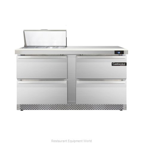 Continental Refrigerator DL60-8-FB-D Refrigerated Counter, Sandwich / Salad Top