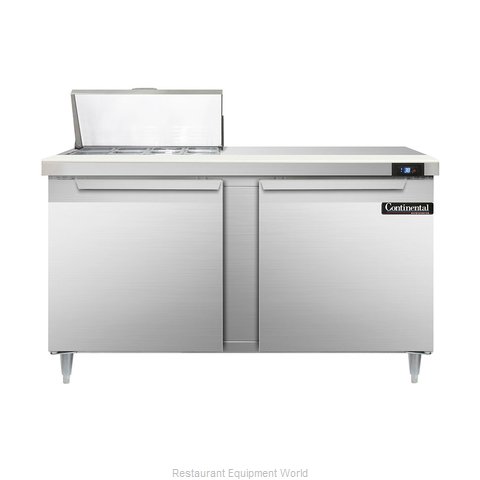 Continental Refrigerator DL60-8 Refrigerated Counter, Sandwich / Salad Top