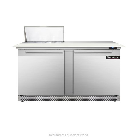 Continental Refrigerator DL60-8C-FB Refrigerated Counter, Sandwich / Salad Top