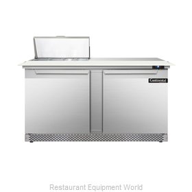 Continental Refrigerator DL60-8C-FB Refrigerated Counter, Sandwich / Salad Top