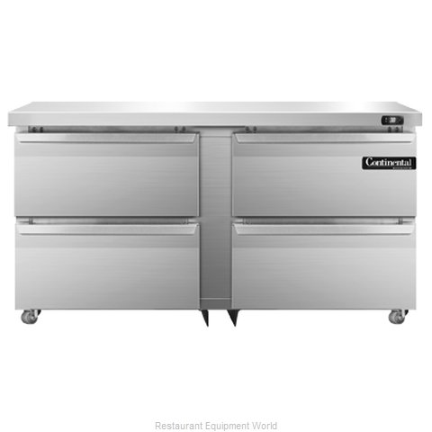 Continental Refrigerator DL60-SS-U-D Refrigerator, Undercounter, Reach-In