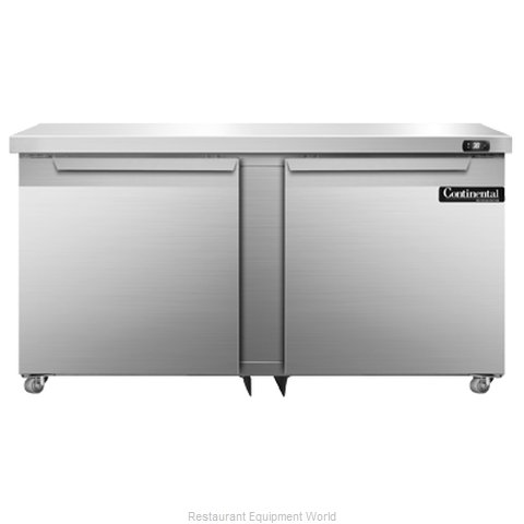 Continental Refrigerator DL60-SS-U Refrigerator, Undercounter, Reach-In