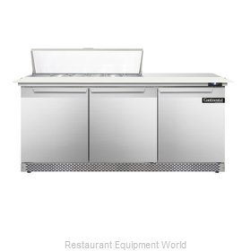 Continental Refrigerator DL72-12C-FB Refrigerated Counter, Sandwich / Salad Top