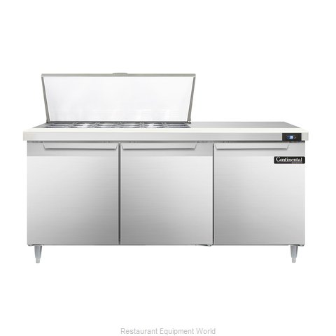 Continental Refrigerator DL72-18M Refrigerated Counter, Mega Top Sandwich / Sala