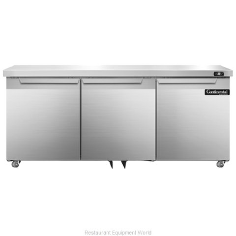 Continental Refrigerator DL72-SS-U Refrigerator, Undercounter, Reach-In (Magnified)