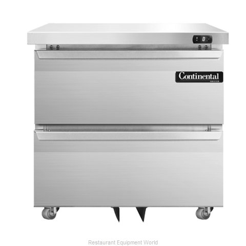 Continental Refrigerator DLF32-SS-U-D Freezer, Undercounter, Reach-In