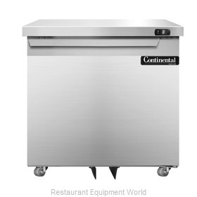 Continental Refrigerator DLF32-SS-U Freezer, Undercounter, Reach-In