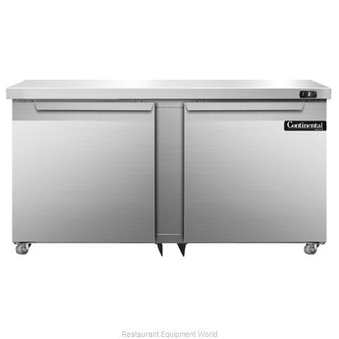 Continental Refrigerator DLF60-SS-U Freezer, Undercounter, Reach-In