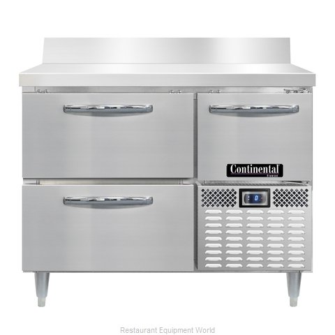 Continental Refrigerator DLFA43-SS-BS-D Freezer Counter, Work Top