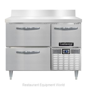 Continental Refrigerator DLFA43-SS-BS-D Freezer Counter, Work Top